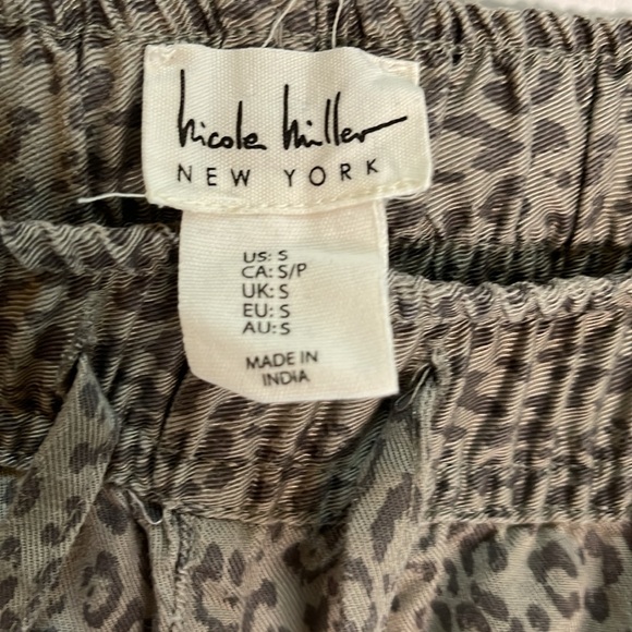 Nicole Miller size small 100% Lyocell animal print joggers - Picture 13 of 15